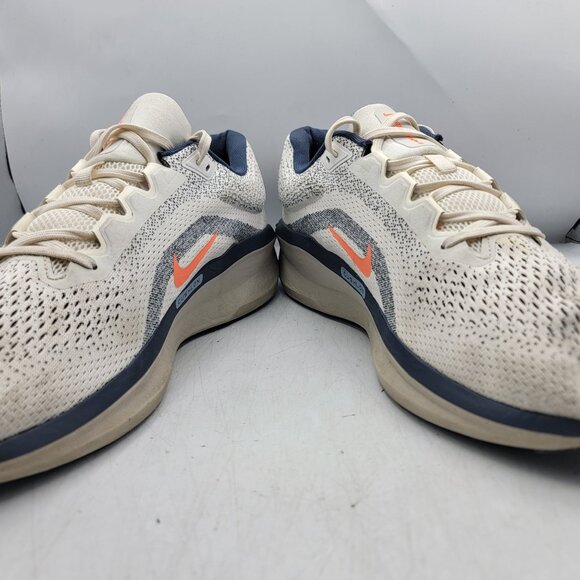 Nike Air Winflo 11 Sail Mens 12 White Total Orange Athletic Shoes FJ9509-103 - Picture 3 of 13